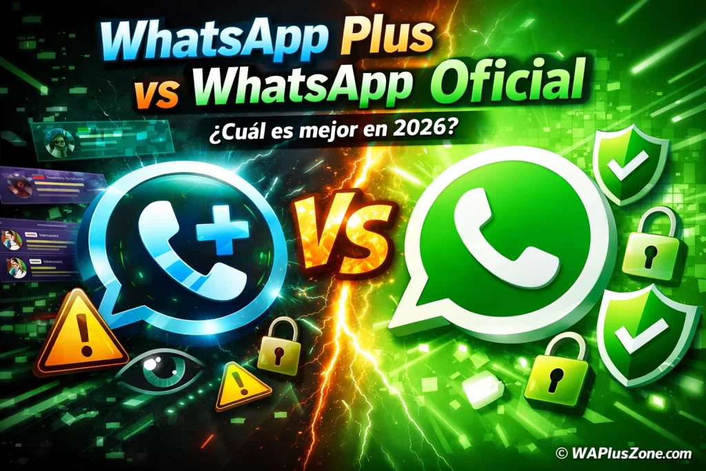 WhatsApp Plus vs WhatsApp Oficial: Comparación 2026
