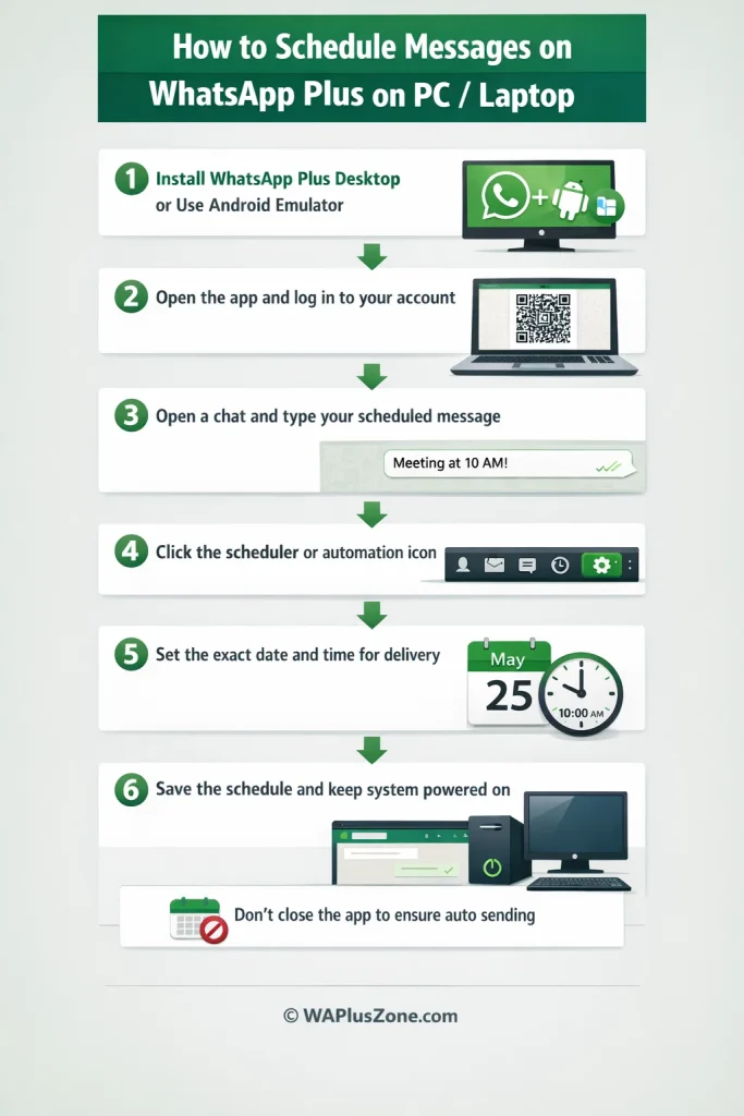 Cómo programar mensajes en WhatsApp Plus (Guía paso a paso)