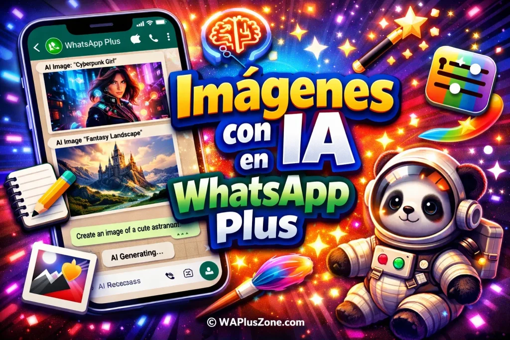 Imágenes con IA en WhatsApp Plus: Guía 2026