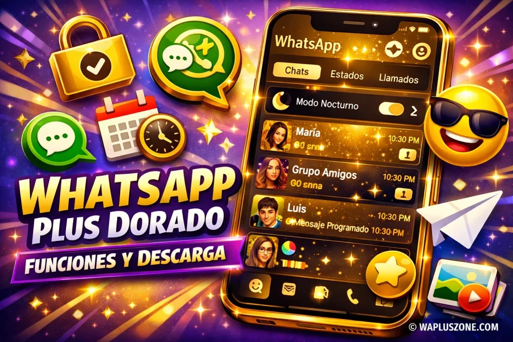 Descargar WhatsApp Plus Dorado Original Última APK