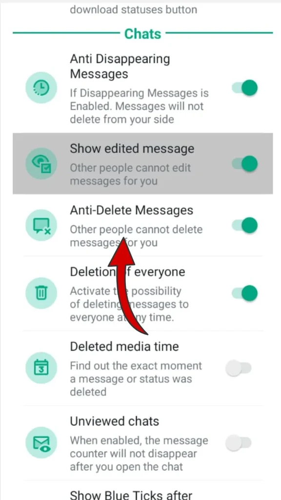 whatsapp plus Mensajes anti-eliminados