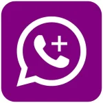 whatsapp plus Morado