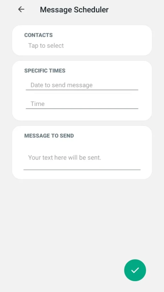 whatsapp plus Programador de mensajes screenshot