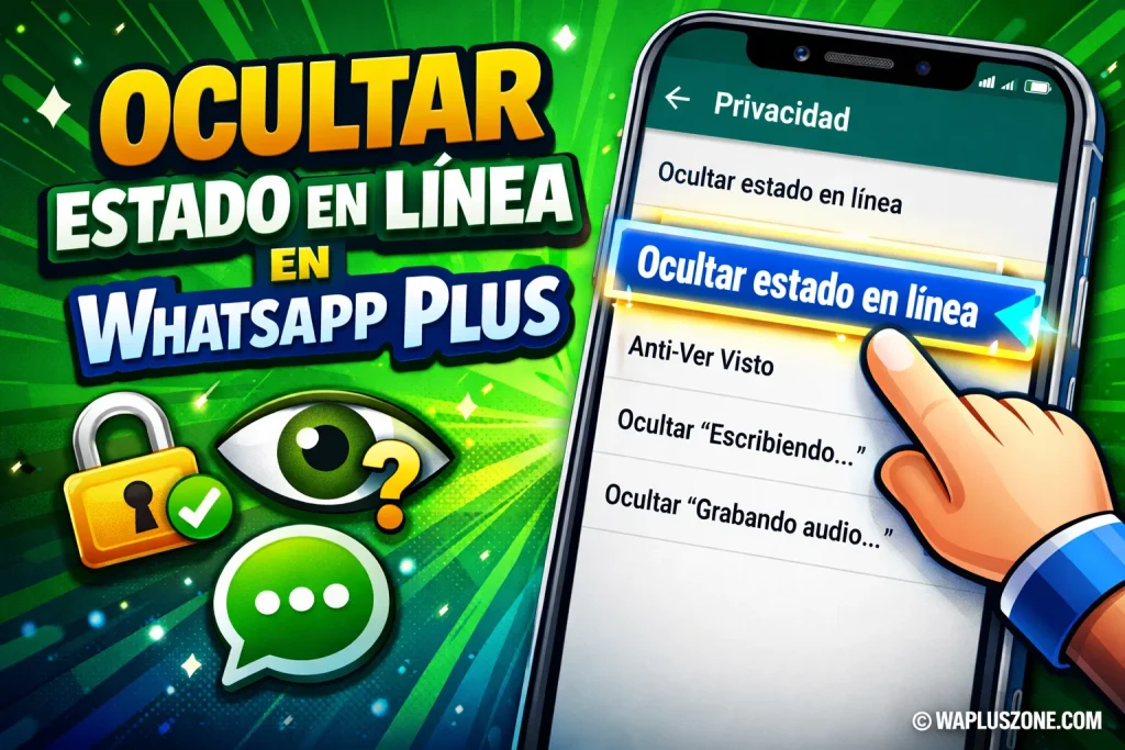 ¿Cómo ocultar el estado en línea en WhatsApp Plus Oficial