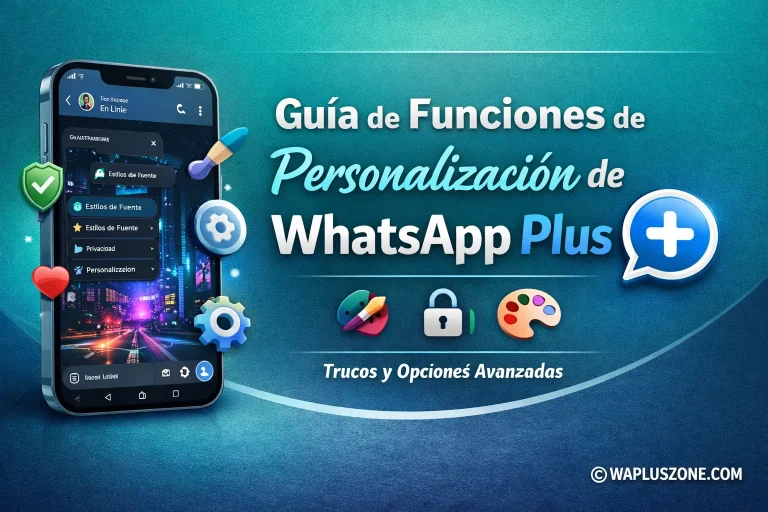 Guía de Funciones de Personalización de WhatsApp Plus