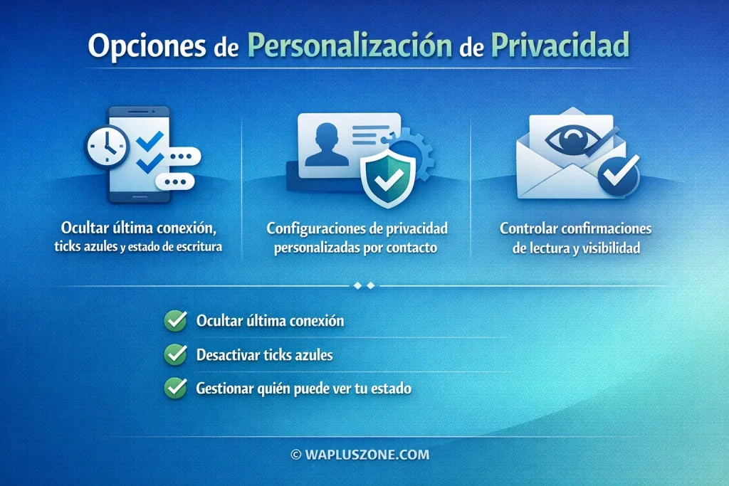 Opciones de personalización de privacidad