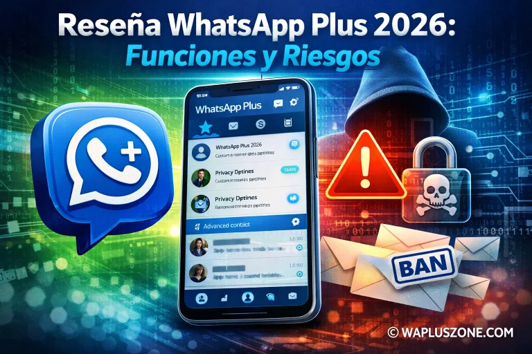 Reseña WhatsApp Plus 2026 Funciones y Riesgos